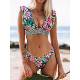 Ruffle Top Bikini